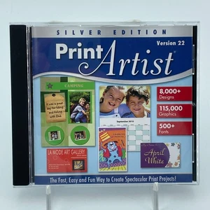PRINT ARTIST Silver Edition Version 22 CD-ROM Nova Development Windows XP Vista - Picture 1 of 6