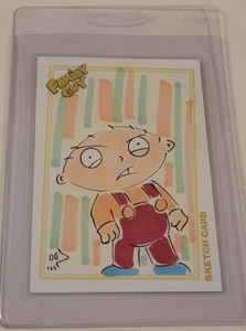 2006 FAMILY GUY Stewie Griffin BILLY MARTINEZ Authentic 505/507 SKETCH CARD S2-5 - Picture 1 of 5