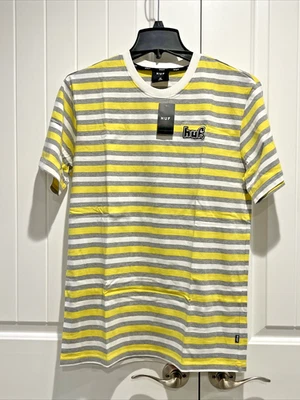PARA HOMBRES HUF ROCKAWAY S/S TOP TEJIDO AURORA AMARILLO TALLA MEDIANA NUEVO ESTILO KN00091 Foto 1 de 4