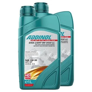 Aceite De Motor ADDINOL 5W-30 GIGA LIGHT MV 0530 LL 2 X 1 Litro Para VW Passat - Imagen 1 de 5