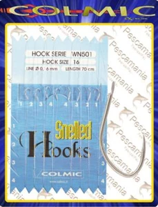 hameçon liées Colmic WN501 cm70 barbless carpes et carassins - Photo 1/1