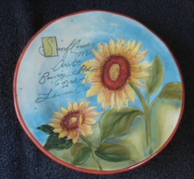 Plato de almuerzo de ensalada de girasol International Susan Winget Meadows certificado NUEVO Foto 1 de 4