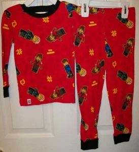 Lego Ninjago Ninja Long Red 2 Piece Pajama PJ Set Boys Size 4 NWT - Picture 1 of 1