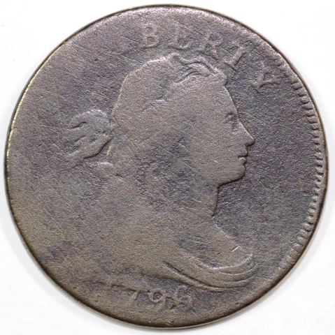 1796 1c S-115 Draped Bust Large Cent Cover