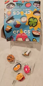 New 5 pcs. Crocs Jibbitz Charms - Pizza, CC Cookie, Pie, Donut French Fries - Picture 1 of 4