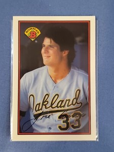Jose Canseco 1989 Bowman Tiffany Baseball Card  #201