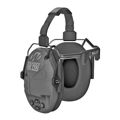 Walker's Firemax Electronic Earmuff Slim Low Profile Digital Recarregável Preto - Imagem 1 de 2