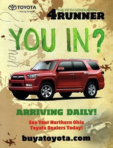 2010 Toyota 4Runner "You In?" Original Color Print Ad - Picture 1 of 1