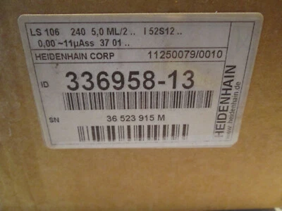 HEIDENHAIN LS106 LINEAR ENCODER  ML 240 MM  336958-13 MAZAK **NEW** - Image 1 of 4