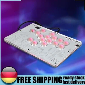 For Arcade Stick 16 Keys with Custom RGB & TURBO for PC/PS3/PS4/Switch/Steam - Bild 1 von 12