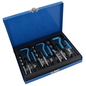 Kit de instalación y reparación de roscas helicoil set 88pc tamaños métricos M6-M10 AN047 - Imagen 1 de 6