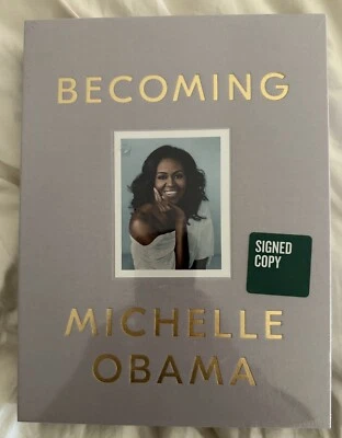"Becoming" Deluxe SIGNED Edition Michelle Obama Clothbound Unread Copy Sealed - Image 1 of 3