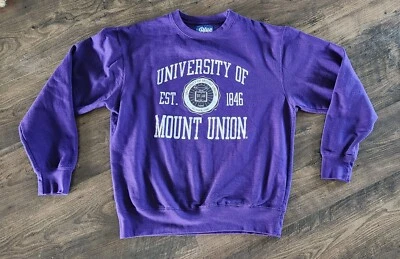 Sudadera para Adultos University of Mount Union Cuello Redondo M Usada en Excelente Condición Foto 1 de 3