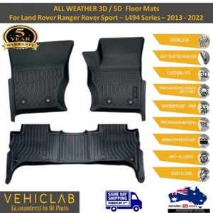 3D TPE All Weather Car Floor Mats Liner for Range Rover Sport-L494 - 2013 - 2022 - Picture 1 of 5