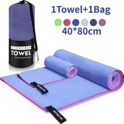 1PC Sports Microfiber Quick Dry Pocket Towel Portable Ultralight Absorbent Towel - Image 1 of 4