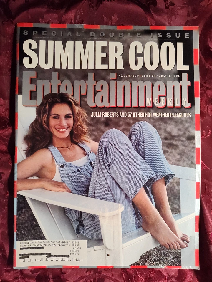 ENTERTAINMENT WEEKLY Magazine June 24 July 1 1994 Julia Roberts Summer Cool - Image 1 of 1