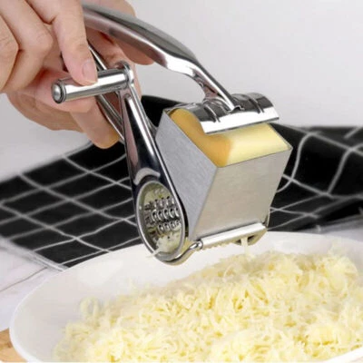 Rotary Cylinders Stainless Steel Cheese Grater Vegetable Cutter Slicer Shredder
