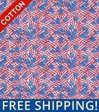 USA Patriotic Flags Cotton Fabric - $$ Buy More - Save More $$ - #1255