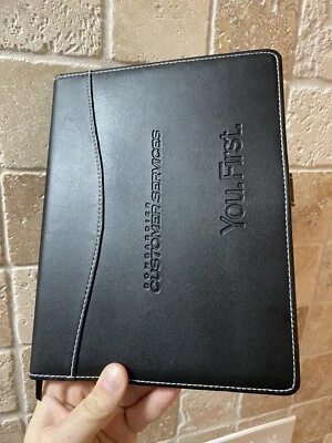 Bombardier Aerospace Black Padfolio Portfolio Business Binder Notebook - Image 1 of 4