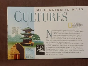 National Geographic / Map / MILLENNIUM IN MAPS: CULTURES / August 1999 - Imagen 1 de 3