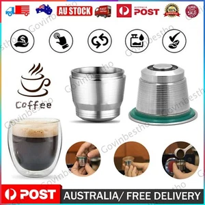 Stainless Steel Coffee Capsule Cup Reusable/Refillable Pod for Nespresso Machine - Picture 1 of 12