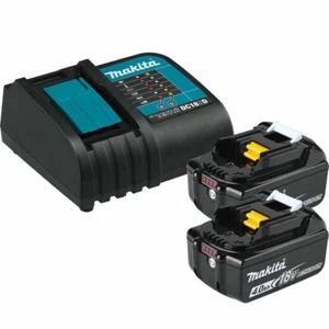 Makita BL1840BSC2 18V LXT Lithium-Ion Battery /Charger Pack, 2ea BL1840B, DC18SD - Picture 1 of 1