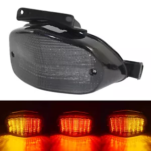 Smoke E-Mark LED Integrated Blinker Taillight For SUZUKI GSXR600/750 GSXR1000 K1 - Picture 1 of 12