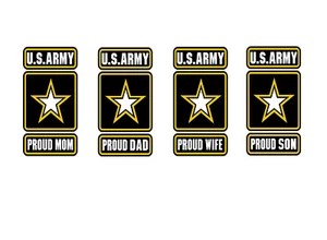 U.S Army Strong Proud Vinyl Decal Sticker Military Car Dad Mom Son Wife Active - Picture 1 of 9