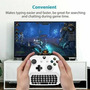 Mini Wireless Keyboard Chatpad For Xbox Series X/S One S/X Accessory Controller - Picture 1 of 18