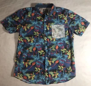 Modern Amusement Palm Trees Short Sleeve Men’s Medium - Picture 1 of 6