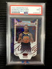 2022 Panini Crown Royale Bennedict Mathurin Rookie Royalty Red /49 RC PSA 9 #6