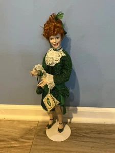 Hamilton Collection I Love Lucy Doll w/stand Porcelain Sally Sweet - Picture 1 of 7