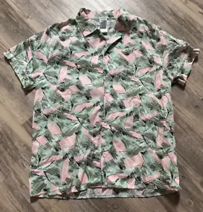 Stranger Things Hopper Button Front Aloha Shirt by Spirit Halloween Adult XL - Picture 1 of 6
