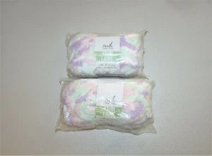 Needle Crafters Yarn Laine Soft & Fluffy Yarn Pink Green 2 pack (40 yds ea) - Picture 1 of 3