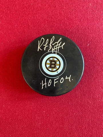 Ray Bourque, "Autographed"(JSA) Bruins Puck (Scarce / Vintage) Cover