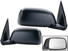 For Mirror 1995-2000 TACOMA Non-Heated Manual Black Pair Passenger Driver Sides
