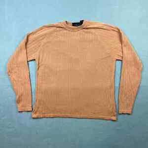 Vintage J Ferrar Mens Silk Clay Pullover Sweater Size XL 90s Y2K