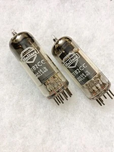 Mullard E182CC 7119 5687 NOS Excellent Testing Matched Pair D Getter - Picture 1 of 8