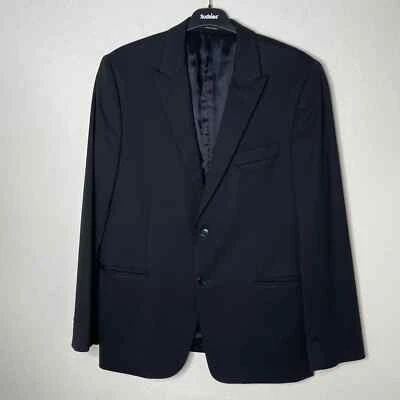 Versace Collection Wool Blend Mens Blazer Size 54 Black Lined - Image 1 of 4