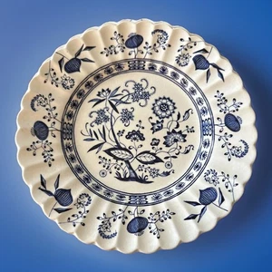 Set Of 4- J &G MEAKIN BLUE ONION Salad Plates 6.75" ENGLAND MOTT - Picture 1 of 4