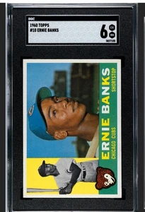 ERNIE BANKS 1960 TOPPS SGC 6 ! *FRESHLY GRADED ! *DEAD CENTERED BLAZER ! *WOWZER - Picture 1 of 2