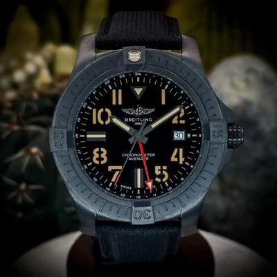 Breitling Avenger Night Mission 45 GMT Titanium 2 OEM Leather ref V32395101B1X1 - Image 1 of 4