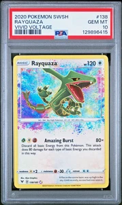 PSA 10!!! Rayquaza - 138/185 - Amazing Rare - Vivid Voltage  - Pokémon - Picture 1 of 2