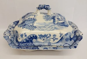 SPODE ITALIAN BLUE & WHITE LARGE LIDDED TUREEN. - Picture 1 of 13