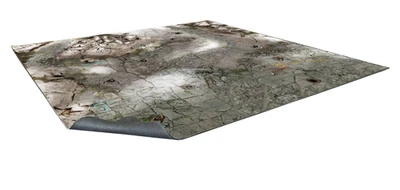 BATTLE SYSTEMS LIMITED Frosty Crags Gaming Mat 2'x2' 60cm x 60cm w/ Grid Fantasy Terrain Battle Systems