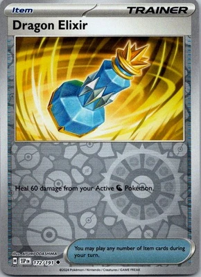 Dragon Elixir Uncommon SV08: Surging Sparks 172/191 NM Reverse Holo - Image 1 of 2