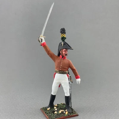 Painted Napoleonic tin toy soldier 60 mm 1/30, Austrian artillery VID SOLDIERS - Image 1 of 4