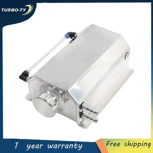 2L Aluminum Universal Radiator Coolant Overflow Expansion Water Tank Silver - Bild 1 von 11