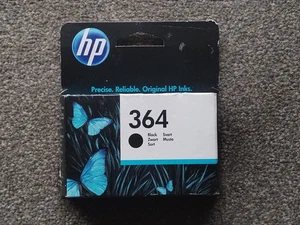 HP 364 CZARNY CB316EE, WKŁAD ATRAMENTOWY x 1 OPAKOWANIE. DATA MAJ 2022, NOWY W ZAPIECZĘTOWANYM PUDEŁKU - Zdjęcie 1 z 2