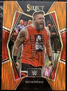 2022 WWE Select Kevin Owens Orange Flash Premier Level #106 KO Prizm SP - Picture 1 of 2
